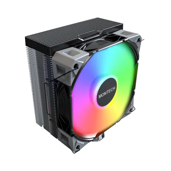 Вентилятор для процессора Montech NX400 ARGB (B) TDP 220W 4-pin 1851/1700/1200/115X/AM5/AM4 Black