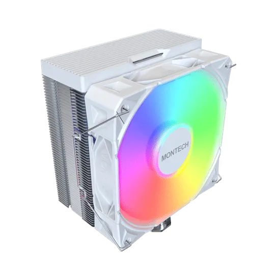 Вентилятор для процессора Montech NX400 ARGB (W) TDP 220W 4-pin 1851/1700/1200/115X/AM5/AM4 White