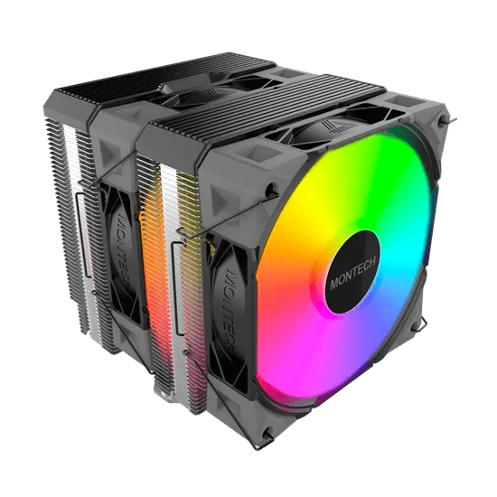 Вентилятор для процессора Montech NX600 ARGB (B) TDP 260W 4-pin 1851/1700/1200/115X/AM5/AM4 Black
