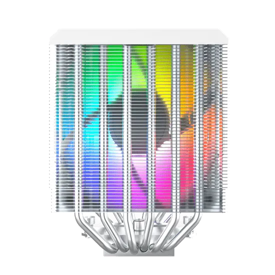Вентилятор для процессора Montech NX600 ARGB (W) TDP 260W 4-pin 1851/1700/1200/115X/AM5/AM4 White — фото 4