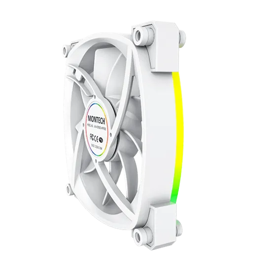 Вентилятор для корпуса Montech AX120 3 in 1 Pack (W) 3x(120x120x25mm)/800-1600RPM/59CFM/27db Белый — фото 5