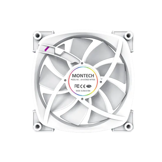 Вентилятор для корпуса Montech AX120 3 in 1 Pack (W) 3x(120x120x25mm)/800-1600RPM/59CFM/27db Белый — фото 4