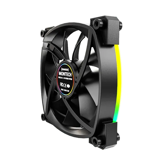 Вентилятор для корпуса Montech RX120 3 in 1 Pack (B) 3x(120x120x25mm)/800-1600RPM/59CFM/Rever Черный — фото 6