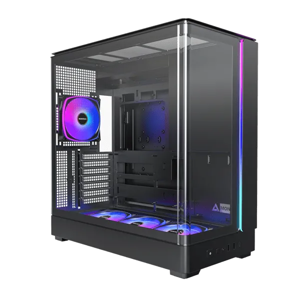 Корпус Montech KING 45 PRO (B) ATX/Micro-ATX/Mini-ITX 2xUSB3.0 1xType-C 1xAudio Черный