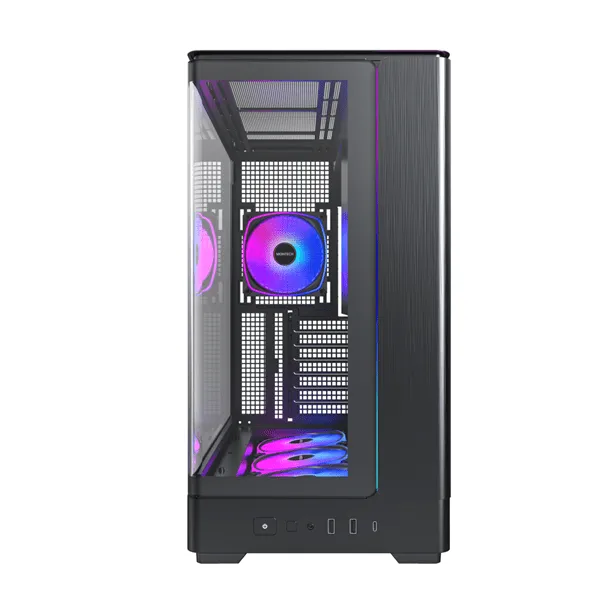 Корпус Montech KING 45 PRO (B) ATX/Micro-ATX/Mini-ITX 2xUSB3.0 1xType-C 1xAudio Черный — фото 2