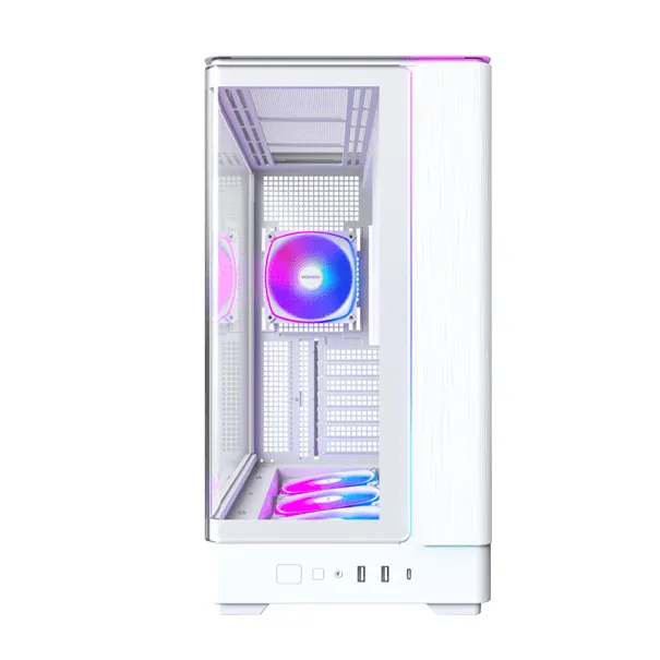 Корпус Montech KING 45 PRO (W) ATX/Micro-ATX/Mini-ITX 2xUSB3.0 1xType-C 1xAudio Белый — фото 2