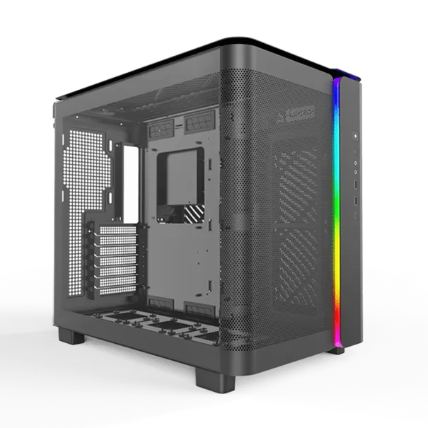 Корпус Montech KING 95 (B) ATX/Micro-ATX/Mini-ITX 2xUSB3.0 1xType-C 1xAudio 1xMic Черный — фото 2