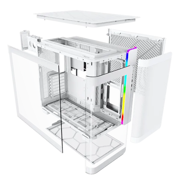Корпус Montech KING 95 (W) ATX/Micro-ATX/Mini-ITX 2xUSB3.0 1xType-C 1xAudio 1xMic Белый — фото 9