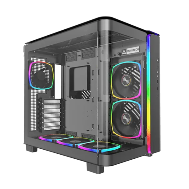 Корпус Montech KING 95 PRO (B) ATX/Micro-ATX/Mini-ITX 2xUSB3.0 1xType-C 1xAudio 1xMic Черный
