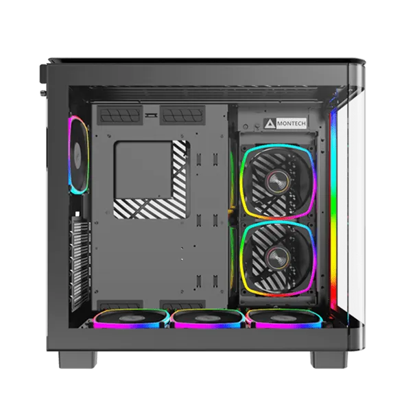 Корпус Montech KING 95 PRO (B) ATX/Micro-ATX/Mini-ITX 2xUSB3.0 1xType-C 1xAudio 1xMic Черный — фото 4