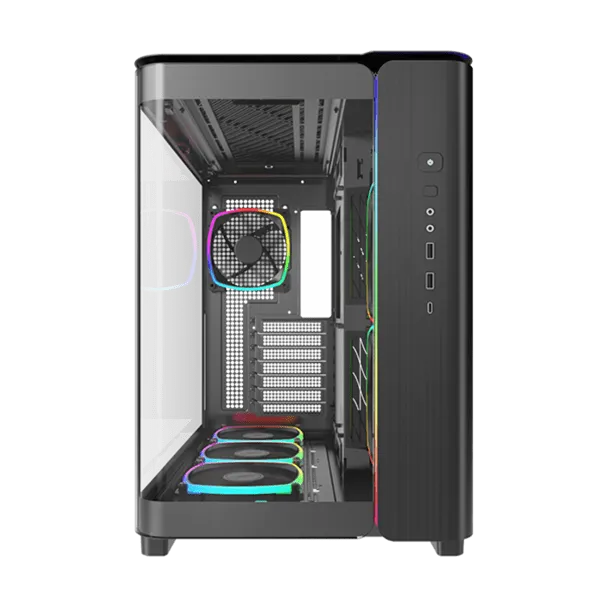 Корпус Montech KING 95 PRO (B) ATX/Micro-ATX/Mini-ITX 2xUSB3.0 1xType-C 1xAudio 1xMic Черный — фото 3