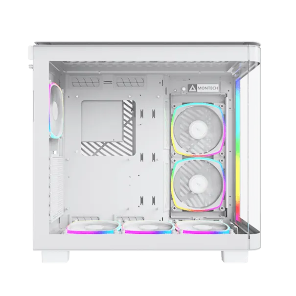 Корпус Montech KING 95 PRO (W) ATX/Micro-ATX/Mini-ITX 2xUSB3.0 1xType-C 1xAudio 1xMic Белый — фото 4