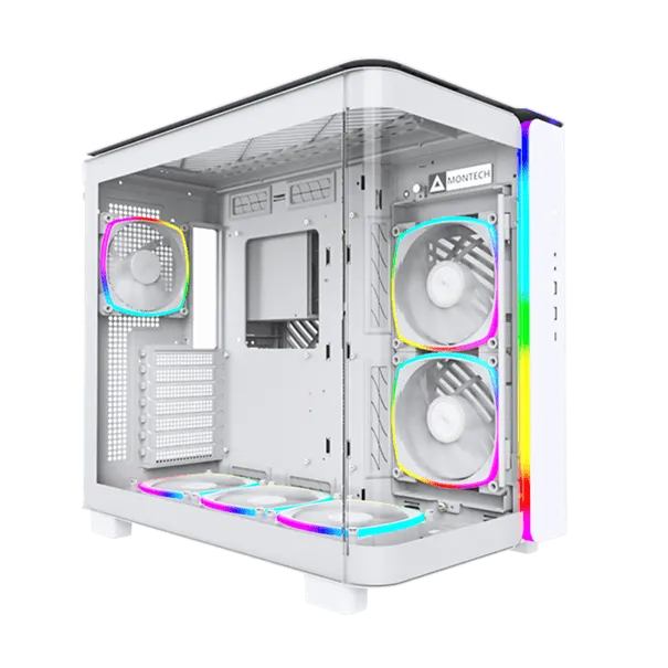 Корпус Montech KING 95 PRO (W) ATX/Micro-ATX/Mini-ITX 2xUSB3.0 1xType-C 1xAudio 1xMic Белый