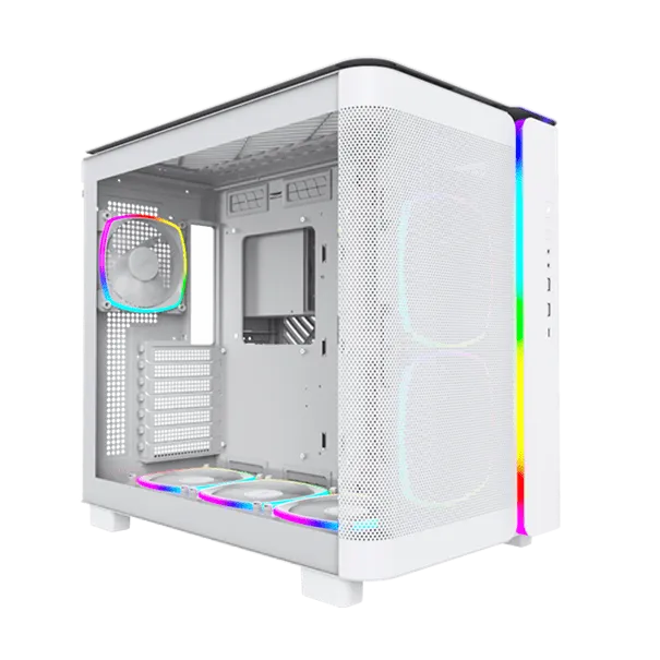 Корпус Montech KING 95 PRO (W) ATX/Micro-ATX/Mini-ITX 2xUSB3.0 1xType-C 1xAudio 1xMic Белый — фото 2