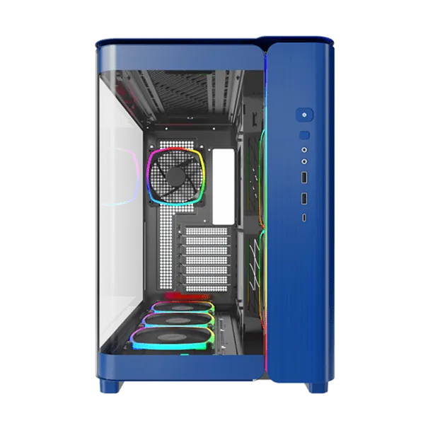 Корпус Montech KING 95 PRO (Prussian blue) ATX/Micro-ATX/Mini-ITX 2xUSB3.0 1xType-C 1xAudio Синий — фото 3