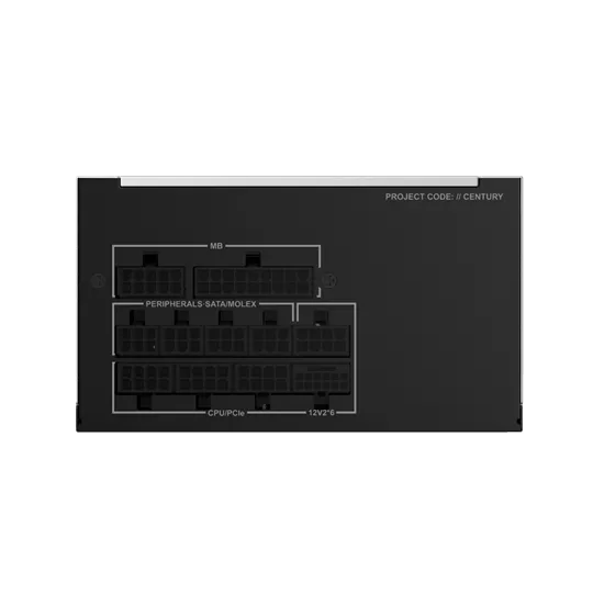 Блок питания Montech  850W, CENTURY II 850W, Full Modular, 80+ GOLD, КПД 90%, Fan 135mm, Серебро — фото 7