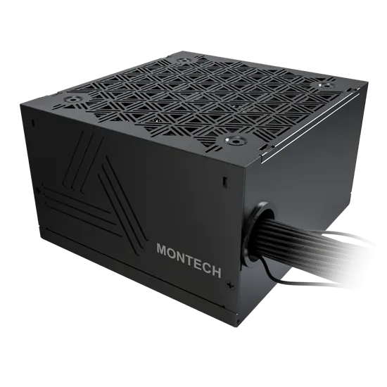 Блок питания Montech  850W, BETA 2 850W, Non Modular, ATX, 80+ BRONZE, КПД 90%, Fan 120mm, Черный — фото 2