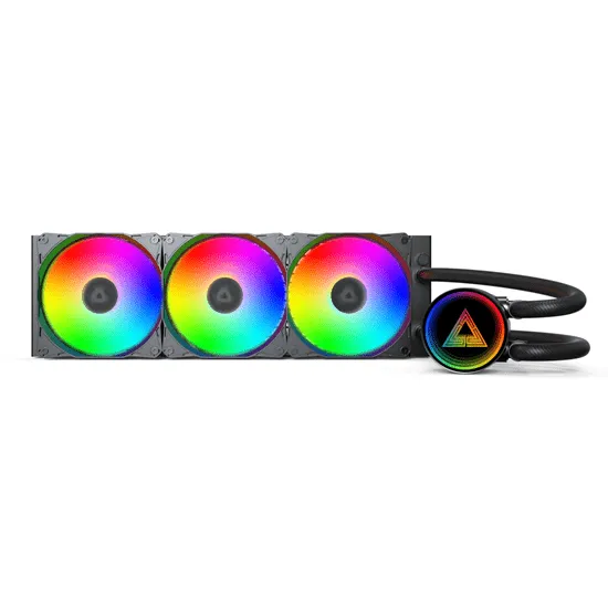 Водяное охлаждение для CPU Montech LightFlow ARGB 360 (B) TDP 300W 3x120 1170/1851/AM4/AM5 Black — фото 3