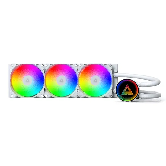 Водяное охлаждение для CPU Montech LightFlow ARGB 360 (W) TDP 300W 3x120 1170/1851/AM4/AM5 White — фото 3