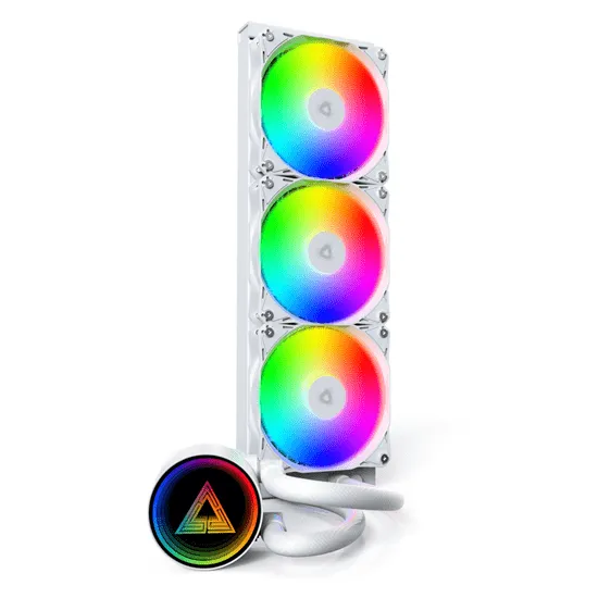 Водяное охлаждение для CPU Montech LightFlow ARGB 360 (W) TDP 300W 3x120 1170/1851/AM4/AM5 White