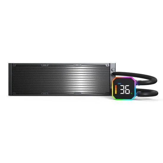 Водяное охлаждение для CPU Montech HyperFlow Digital 360 (B) TDP 350W 3x120 115x-1851/AM3-AM5 Black — фото 4