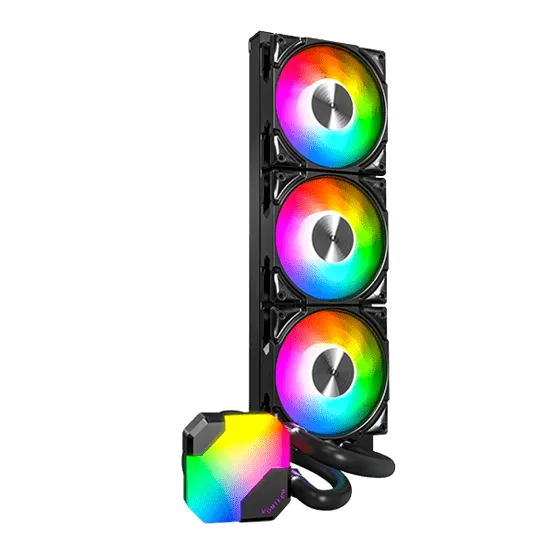 Водяное охлаждение для CPU Montech HyperFlow ARGB 360 (B) TDP 320W 3x120 115x-1851/AM3-AM5 Black