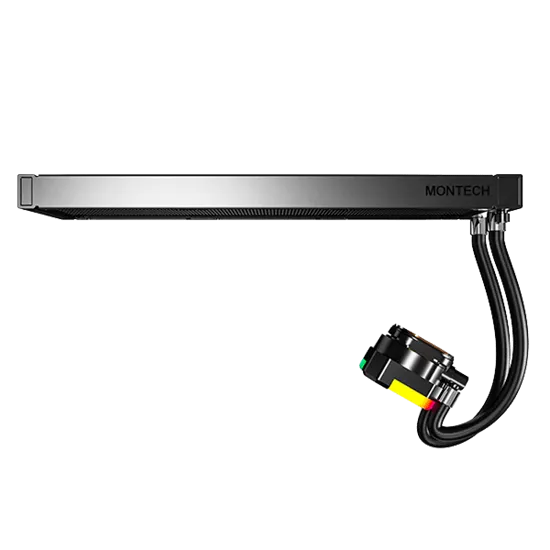 Водяное охлаждение для CPU Montech HyperFlow ARGB 360 (B) TDP 320W 3x120 115x-1851/AM3-AM5 Black — фото 4