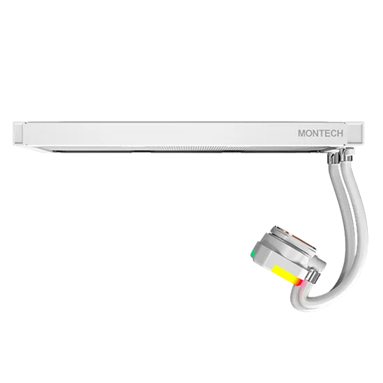 Водяное охлаждение для CPU Montech HyperFlow ARGB 360 (W) TDP 320W 3x120 115x-1851/AM3-AM5 White — фото 4