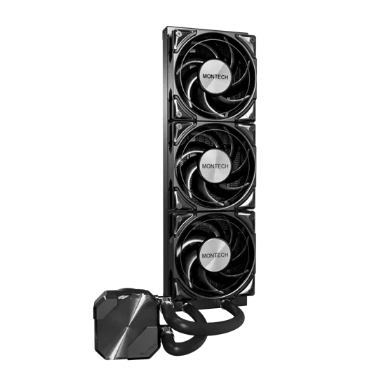 Водяное охлаждение для CPU Montech HyperFlow Silent 360 (B) TDP 350W 3x120 115x-1851/AM3-AM5 Black