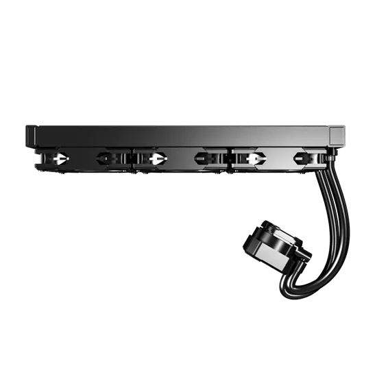 Водяное охлаждение для CPU Montech HyperFlow Silent 360 (B) TDP 350W 3x120 115x-1851/AM3-AM5 Black — фото 4