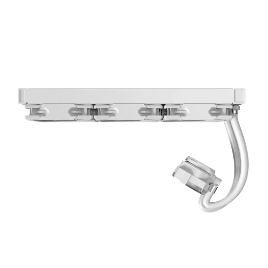 Водяное охлаждение для CPU Montech HyperFlow Silent 360 (W) TDP 350W 3x120 115x-1851/AM3-AM5 White — фото 4