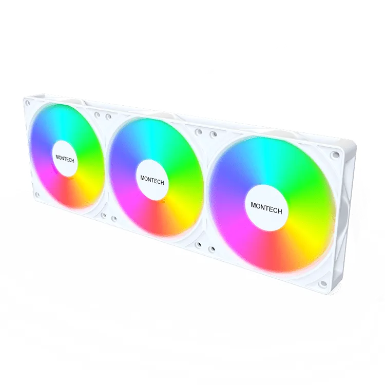 Водяное охлаждение для CPU Montech PureFlow ARGB 360 (W) TDP 320W 3x120 115x-1851/AM4/AM5 White — фото 2
