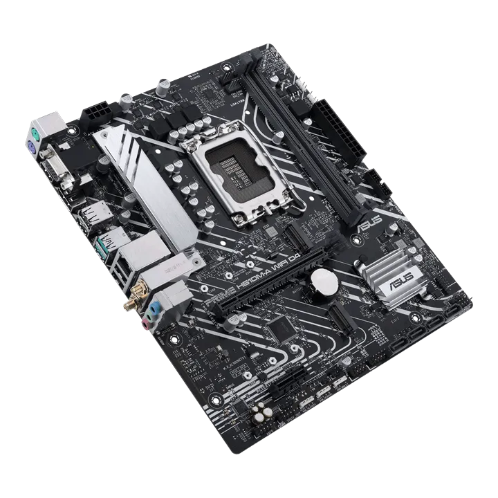 Материнская плата ASUS PRIME  H610M-A WIFI D4, LGA1700 2xDDR4 4xSATA3 2xM.2 1xD-Sub 1xHDMI 1xDP mATX — фото 4