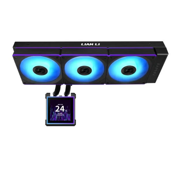 Водяное охлаждение для CPU Lian Li HydroShift II LCD-S 360TL 3x120mm Black G89.GHS2LCDS36TFB.00 — фото 4