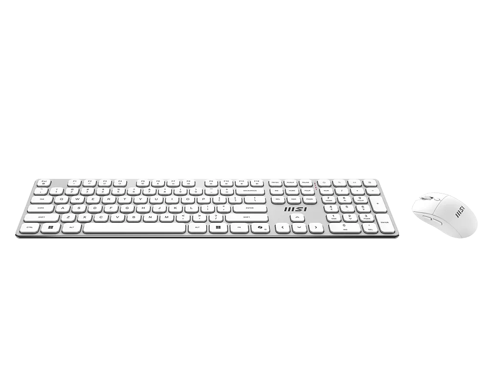 Комплект Клавиатура + Мышь MSI FORGE K210 W COMBO WHITE RU 108кл/RU/EN/USB2.0/6кн. мышь/DPI1600 — фото 4