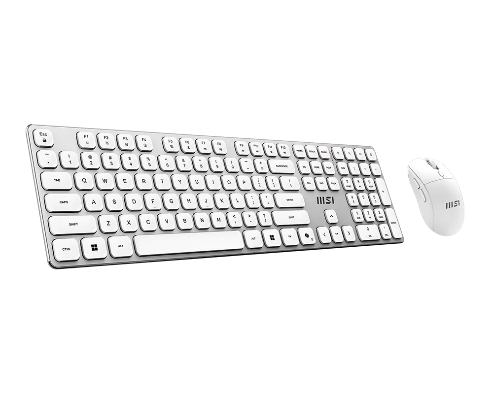 Комплект Клавиатура + Мышь MSI FORGE K210 W COMBO WHITE RU 108кл/RU/EN/USB2.0/6кн. мышь/DPI1600 — фото 3