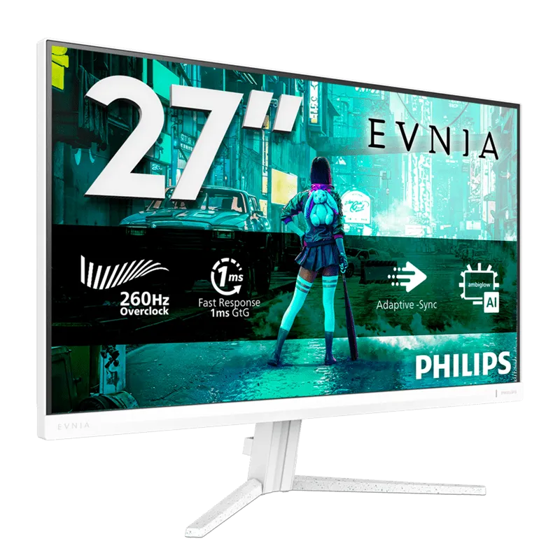 Монитор 27" PHILIPS 27M2N3201PL/01/00 Fast IPS 1920x1080 260Hz 1мс 300кд/м 1000:1 1xHDMI 1xDP Белый — фото 2