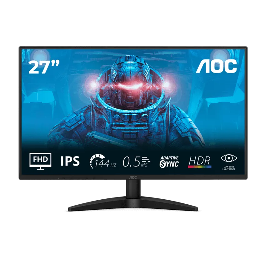 Монитор 27" AOC 27B36X IPS 1920x1080 144Hz 0.5ms 300cd/m2 1500:1 1xHDMI 1xDP 1xAudioOut Черный