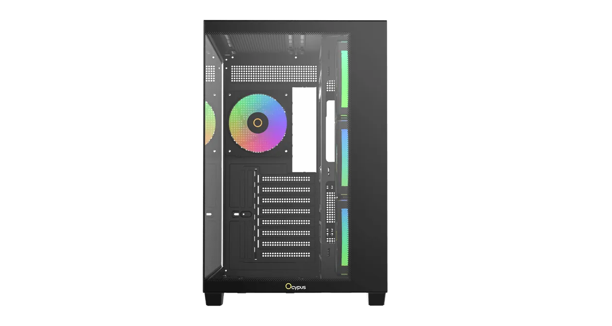 Корпус Ocypus Gamma C74 BK ARGB ATX/mATX/mini-ITX 2xUSB3.0 1xType-C Черный Gamma-C74-BKD400XX-GL — фото 2