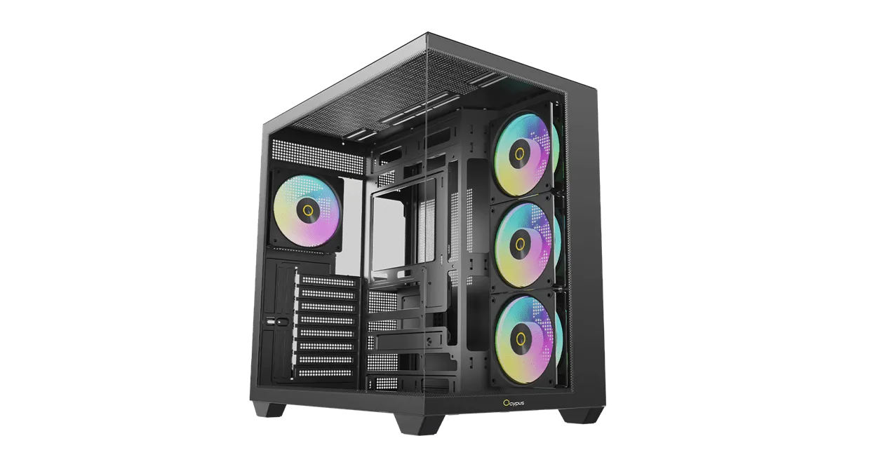 Корпус Ocypus Gamma C74 BK ARGB ATX/mATX/mini-ITX 2xUSB3.0 1xType-C Черный Gamma-C74-BKD400XX-GL