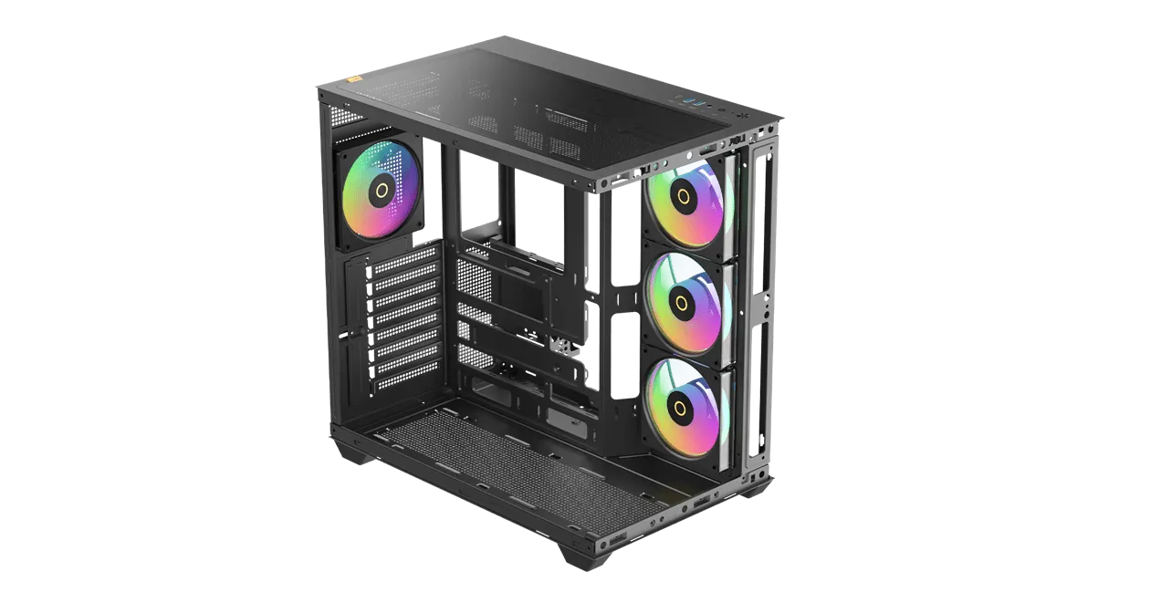 Корпус Ocypus Gamma C74 BK ARGB ATX/mATX/mini-ITX 2xUSB3.0 1xType-C Черный Gamma-C74-BKD400XX-GL — фото 5