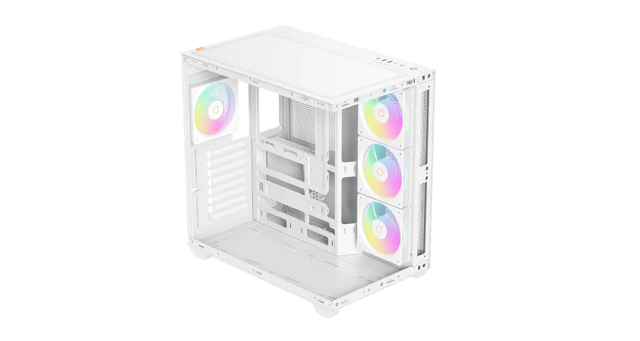Корпус Ocypus Gamma C74 WH ARGB ATX/mATX/mini-ITX 2xUSB3.0 1xType-C Белый Gamma-C74-WHD400XX-GL — фото 5