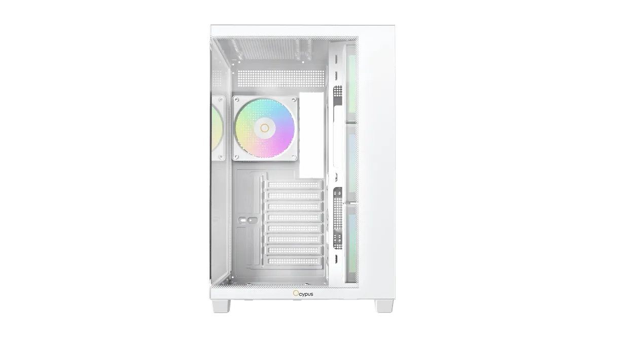 Корпус Ocypus Gamma C74 WH ARGB ATX/mATX/mini-ITX 2xUSB3.0 1xType-C Белый Gamma-C74-WHD400XX-GL — фото 2