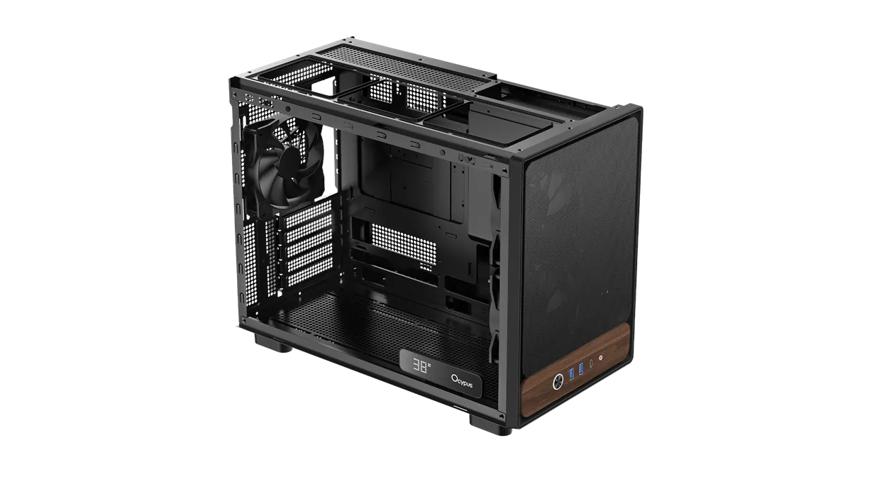 Корпус Ocypus Delta C40 BK Digital mATX/mini-ITX 2xUSB3.0 1xType-C Черный Delta-C40-BKG300XX-GL — фото 5