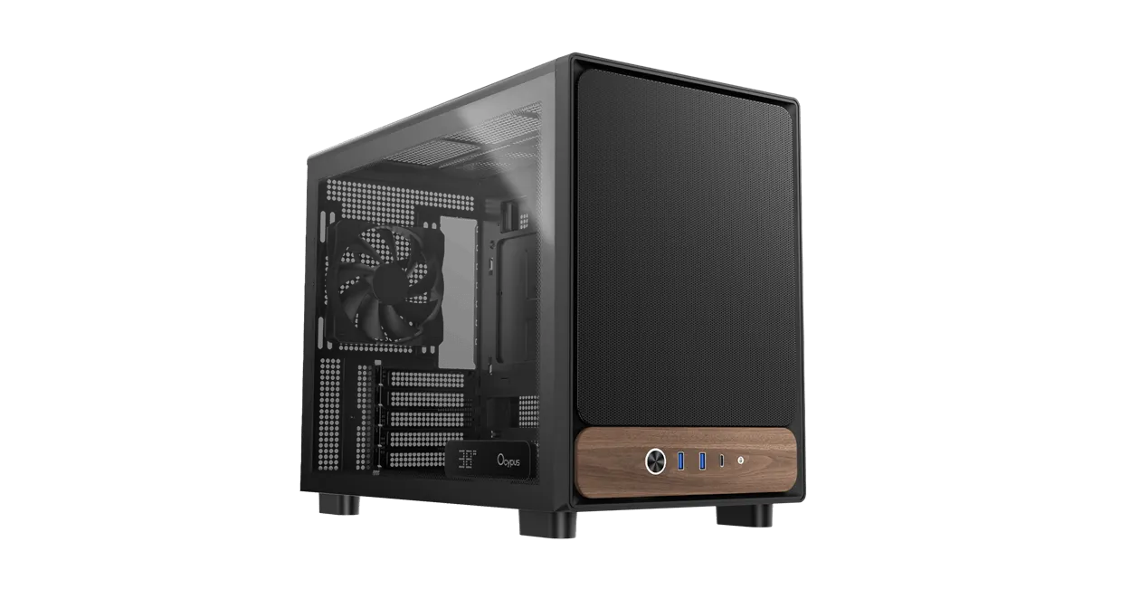 Корпус Ocypus Delta C40 BK Digital mATX/mini-ITX 2xUSB3.0 1xType-C Черный Delta-C40-BKG300XX-GL