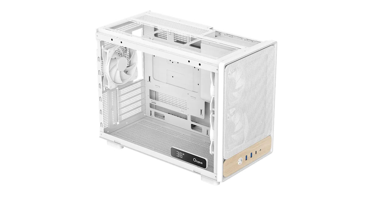Корпус Ocypus Delta C40 WH Digital mATX/mini-ITX 2xUSB3.0 1xType-C Белый Delta-C40-WHG300XX-GL — фото 5