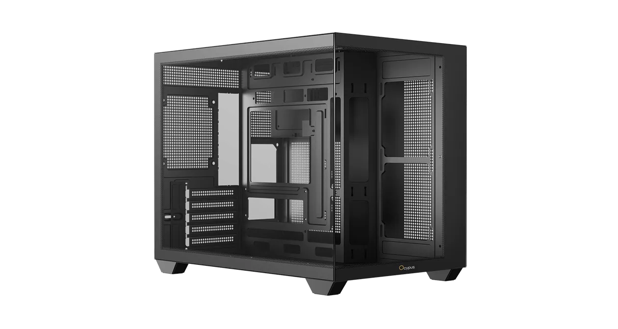 Корпус Ocypus Gamma C54 BK mATX/mini-ITX 2xUSB3.0 1xType-C 1xAudio Черный Gamma-C54-BKD000XX-GL