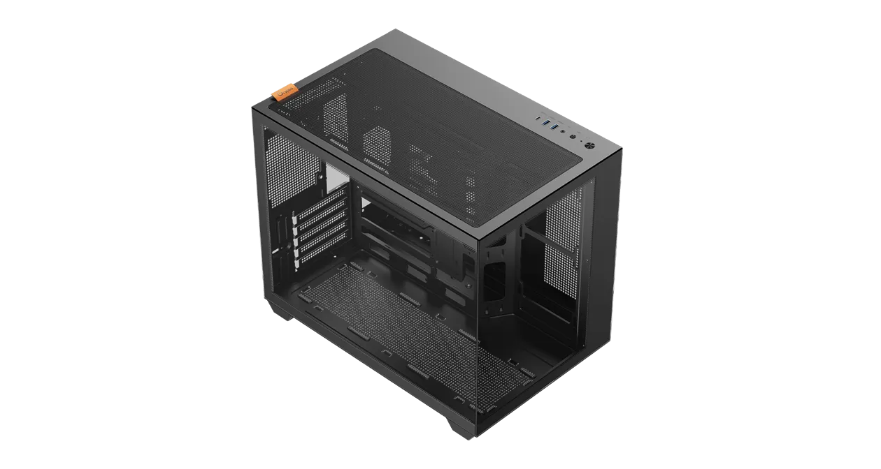 Корпус Ocypus Gamma C54 BK mATX/mini-ITX 2xUSB3.0 1xType-C 1xAudio Черный Gamma-C54-BKD000XX-GL — фото 4