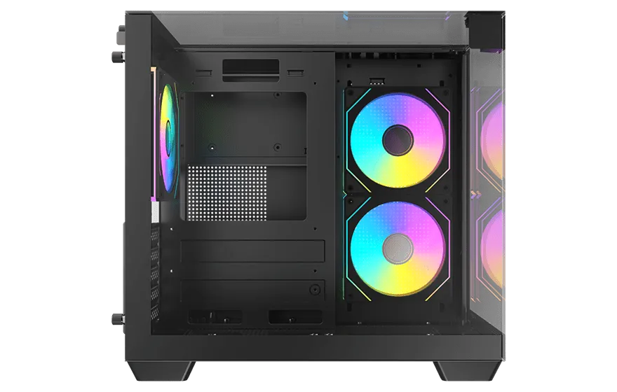 Корпус AOC CG389B 3F M-ATX/ITX 1xUSB2.0 1xUSB3.0 1xType-C 1xAudio/Mic Черный AOC-CG389-BF3V1R0T3-G — фото 10