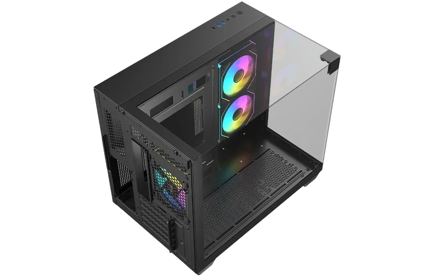 Корпус AOC CG399MB 3F M-ATX/ITX 2xUSB3.0 1xType-C 1xAudio/Mic Черный AOC-CG399M-BF3V1R0T3-G — фото 8